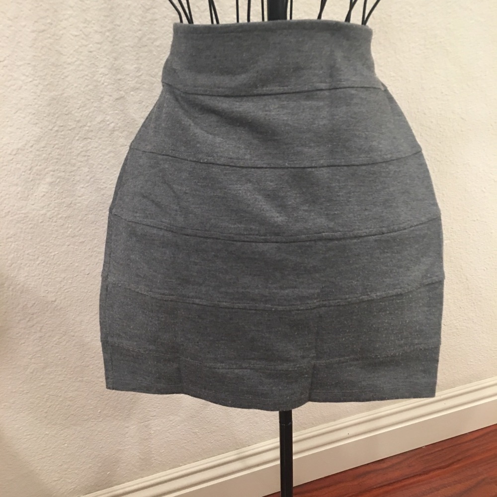Grey Mini Skirt